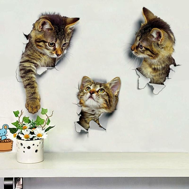 Cats 3D Wall Sticker Toilet Stickers Hole View Vivid Dogs Bathroom Home Decoration Animal Vinyl Decals Art Sticker Wall Poster Home & Garden color: A|Cat 1|Cat 10|Cat 11|Cat 12|Cat 13|Cat 14|Cat 15|Cat 16|Cat 17|Cat 18|Cat 19|Cat 2|Cat 3|Cat 4|Cat 5|Cat 6|Cat 7|Cat 8|Cat 9|Dog 1|Dog 2|Dog 3|Dog 4|Mouse
