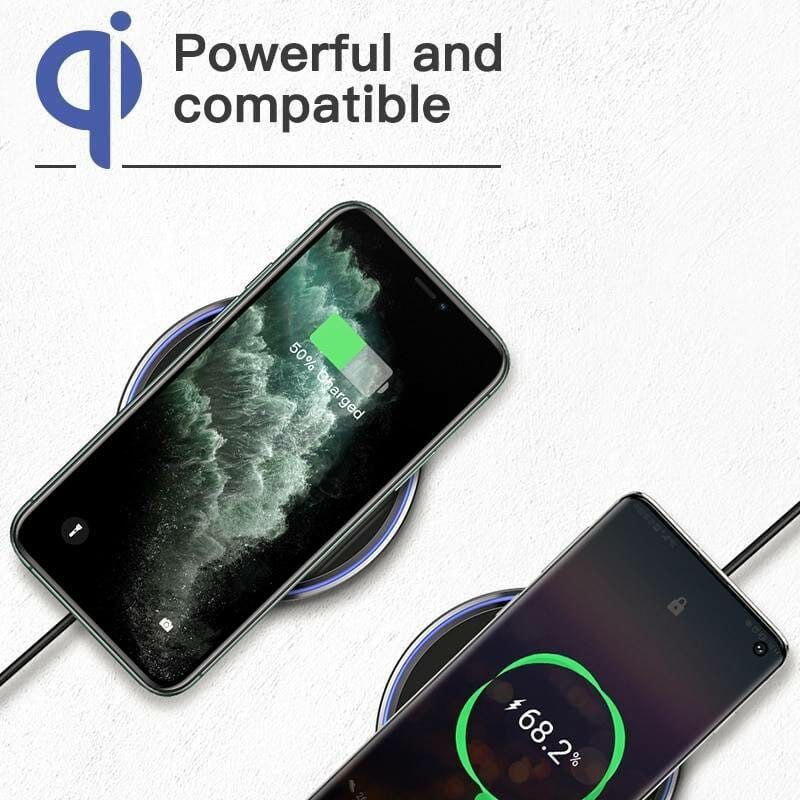 KUULAA Qi Wireless Charger 15W Phone charger For xiaomi mi 11 10s Wireless Charging Pad For iphone 12 11pro max mini x xr 8 plus Mobile Phones Phone Cases Phones & Tablets