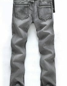 AIRGRACIAS Mens Jeans Classic Retro Nostalgia Straight Denim Jeans Men Plus Size 28-38 Men Long Pants Trousers Brand Biker Jean Jeans Women's Jeans color: Gray