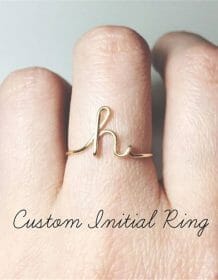 Unisex Gold Silver Color A-Z 26 Letters Initial Name Rings for Women Men Geometric Alloy Creative Finger Rings Jewelry Wholesale Fashion Jewellery Jewelry Sets 2ced06a52b7c24e002d45d: Resizable