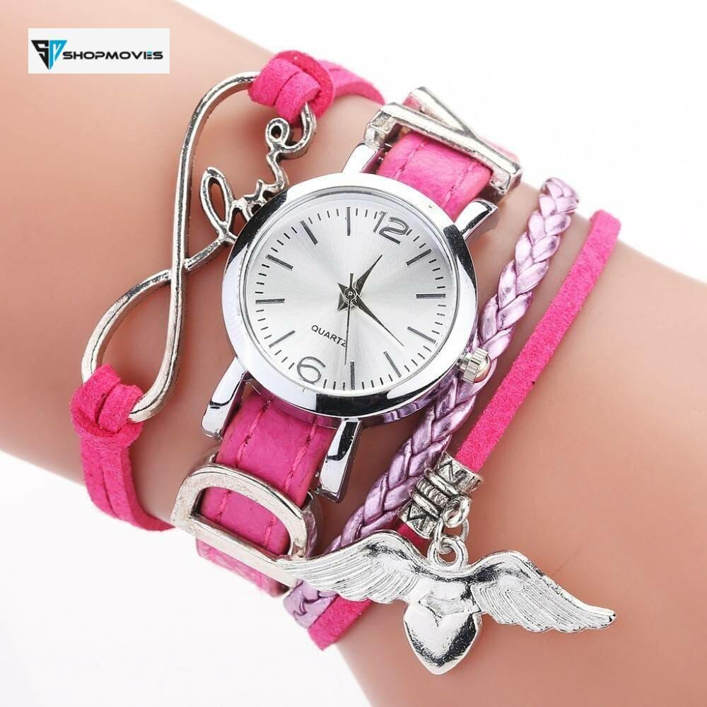 Duoya Brand Watches For Women Luxury Silver Heart Pendant Leather Belt Quartz Clock Ladies Wrist Watch 2019 Zegarek Damski Electronics Fashion Watch color: Black|BROWN|Ivory|red|Rose|Sky Blue