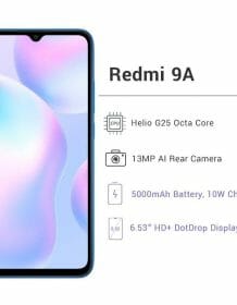 Global Version Xiaomi Redmi 9A 9 A 2GB RAM 32GB ROM Mobile Phone MTK Helio G25 Octa Core 13MP AI Rear Camera 6.53″ HD+ 5000mAh Android Phones Mobile Phones Phones & Tablets Smartphone