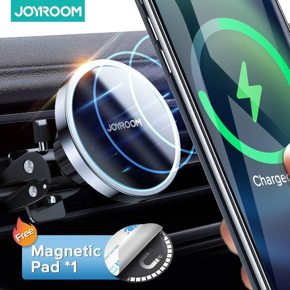 Joyroom Magnetic Mobile Phone Holder 15W Qi Wireless Fast Charger Portable Car Holder for iPhone 11 12 Pro Samsung Huawei Xiaomi Uncategorized