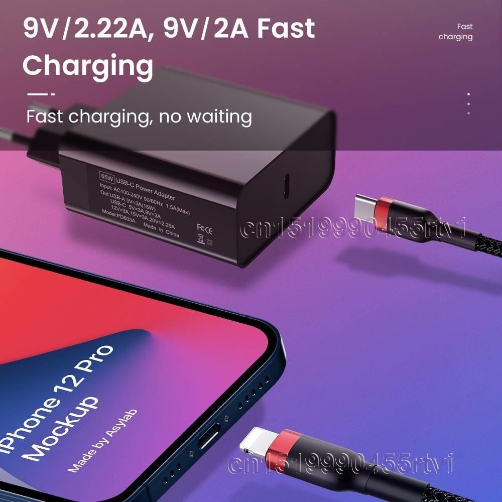 PD USB Lighting Cable for iPhone 12 Pro Max PD 18W 20W Fast Charging Cable for iPhone 11 XS XR 8 USB Data Cable USB Type C Cable Uncategorized