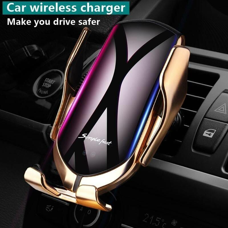 Smart Sensor Automatic Clamping Car Wireless Charger Stand Air Outlet Multifunction Phone Holder Auto Wireless Charging Bracket Mobile Phones Phone Cases Phones & Tablets