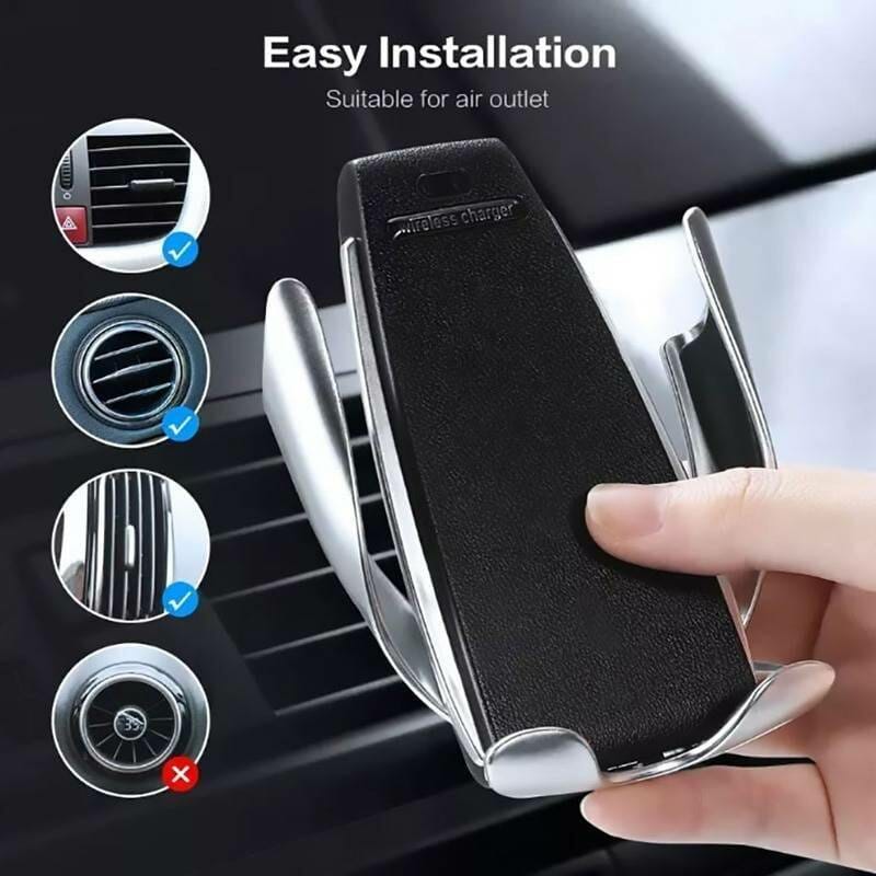 Smart Sensor Automatic Clamping Car Wireless Charger Stand Air Outlet Multifunction Phone Holder Auto Wireless Charging Bracket Mobile Phones Phone Cases Phones & Tablets