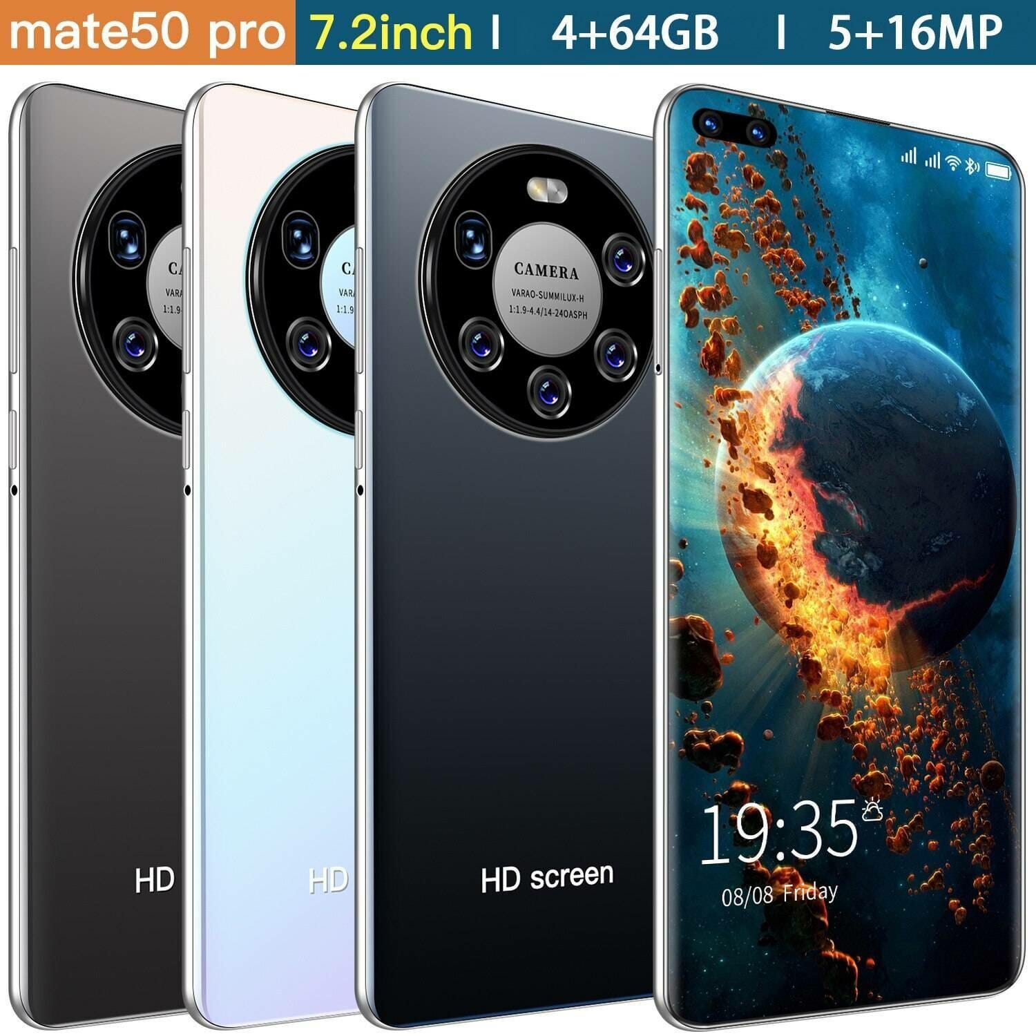 The Mate 50 Pro 7.2-Inch Perforated HD Screen Face Recognition Nanometer Color-Changing Back Cover Is Portable And Exquisite Mobile Phones Phones & Tablets Smartphone