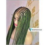 Neatly Braided Wig with Closure - Flawless and Convenient