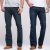 Mens Boot Cut Jeans Slightly Flared Slim Fit Famous Brand Blue Black jeans Designer Classic Male Stretch Denim jeans