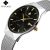 VIP WWOOR-8016  Ultra thin Fashion Male Wristwatch Top Brand Luxury Business Watches Waterproof Scratch-resistant Men Watch